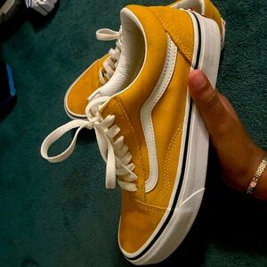 Orange suede vans